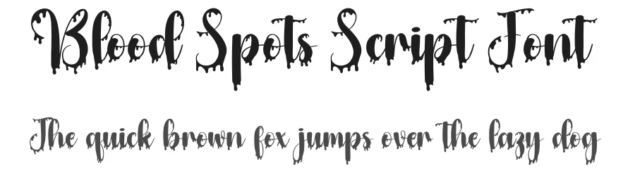 Blood Spots Script Font by creativeletter — Script Handwritten Font