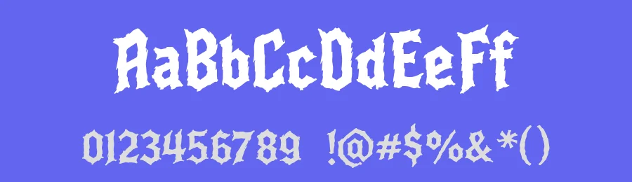 Bloodclaw Font by letterhanna — Display Font — thumbnail 3