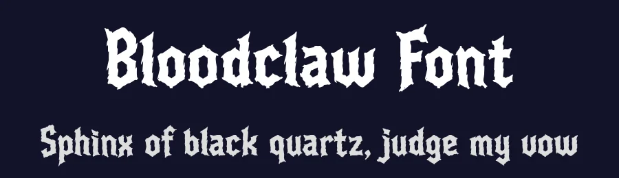 Bloodclaw Font by letterhanna — Display Font — thumbnail 2
