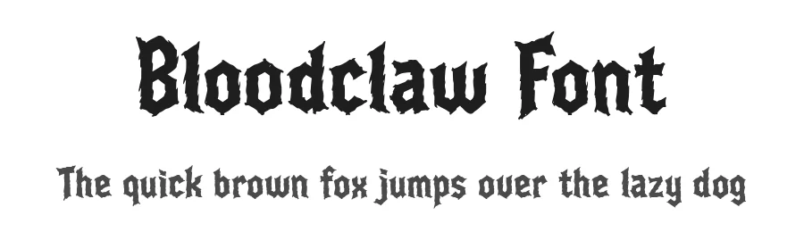 Bloodclaw Font by letterhanna — Display Font