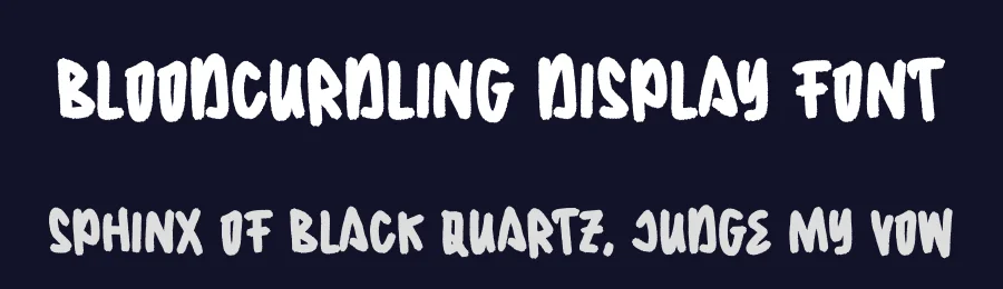 Bloodcurdling Display Font by Alpaprana — Display Font — thumbnail 2