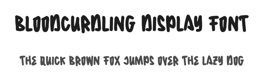 Bloodcurdling Display Font by Alpaprana — Display Font