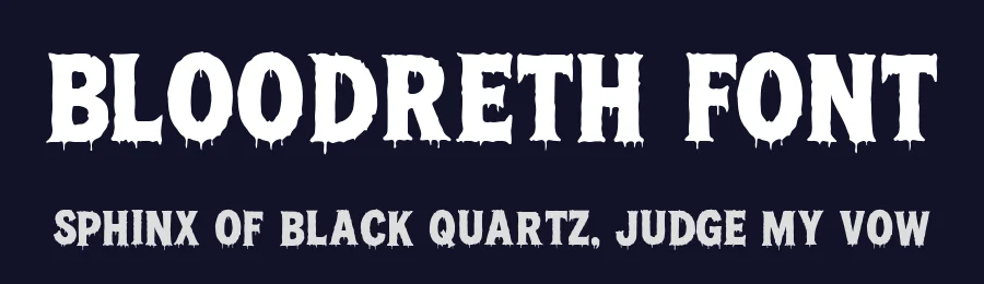 Bloodreth Font by Akmalotype — Display Font — thumbnail 2