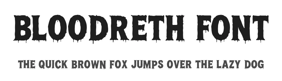 Bloodreth Font by Akmalotype โ Display Font