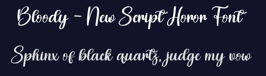 Bloody – New Script Horor Font by creativeletter — Script Handwritten Font — thumbnail 2