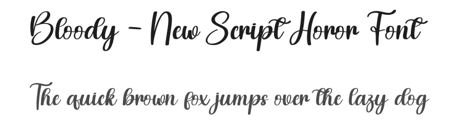 Bloody – New Script Horor Font by creativeletter — Script Handwritten Font