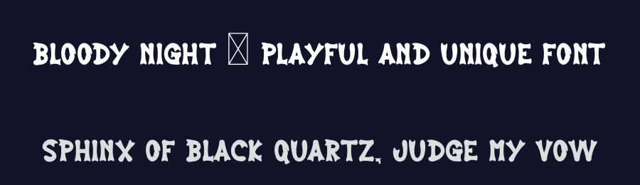 Bloody Night – Playful And Unique Font by freshtypeink — Display Font — thumbnail 2