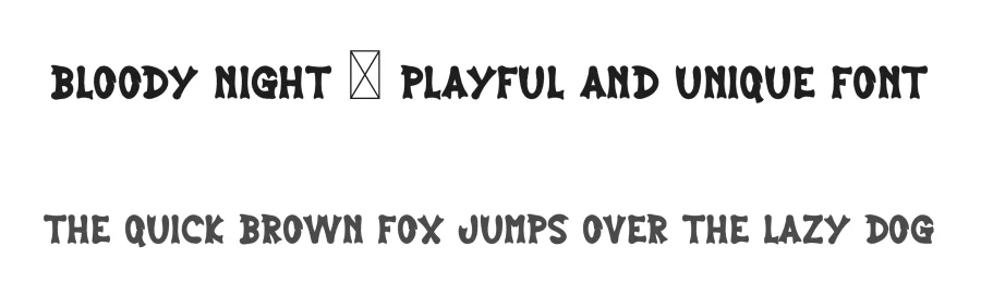 Bloody Night – Playful And Unique Font by freshtypeink — Display Font