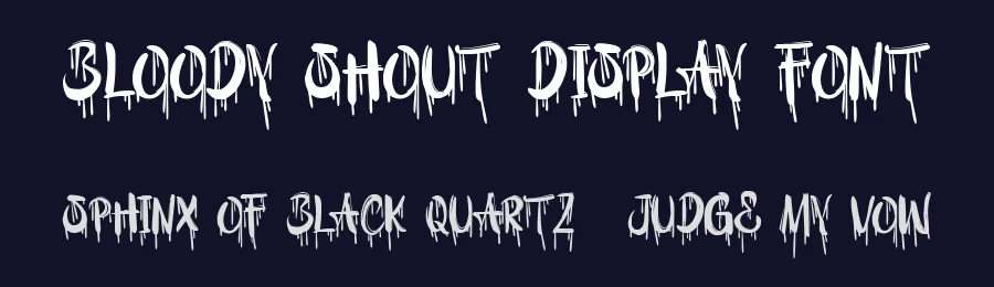 Bloody Shout Display Font by Ragamkata — Display Font — thumbnail 2