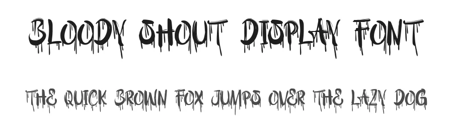 Bloody Shout Display Font by Ragamkata — Display Font