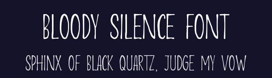Bloody Silence Font by Allouse.Studio — Display Font — thumbnail 2