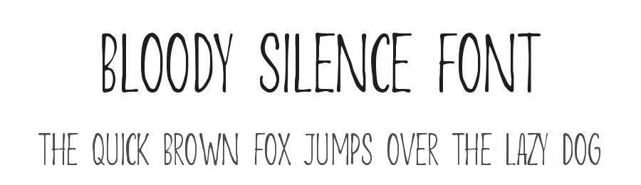 Bloody Silence Font by Allouse.Studio — Display Font