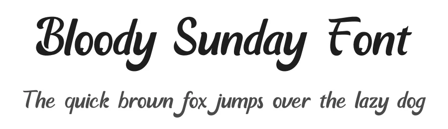 Bloody Sunday Font by UICreative — Script Handwritten Font