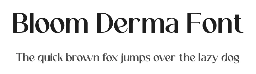 Bloom Derma Font by Funtype — Serif Font