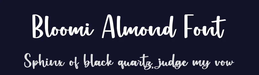 Bloomi Almond Font by qwrtype — Decorative Font — thumbnail 2