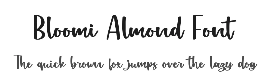 Bloomi Almond Font by qwrtype — Decorative Font