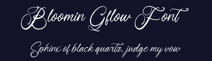 Bloomin Gflow Font by AmorfaType — Script Handwritten Font — thumbnail 2