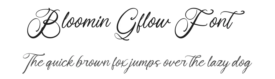 Bloomin Gflow Font by AmorfaType — Script Handwritten Font