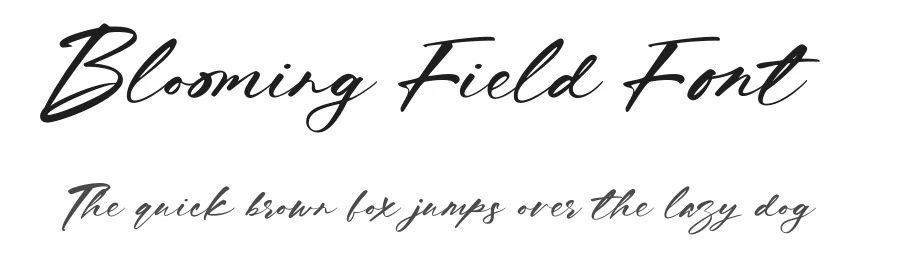 Blooming Field Font by Imaginatype — Script Handwritten Font