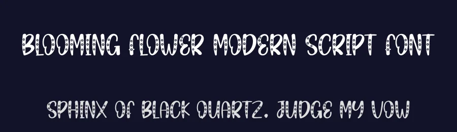 Blooming Flower Modern Script Font by creativeletter — Display Font — thumbnail 2