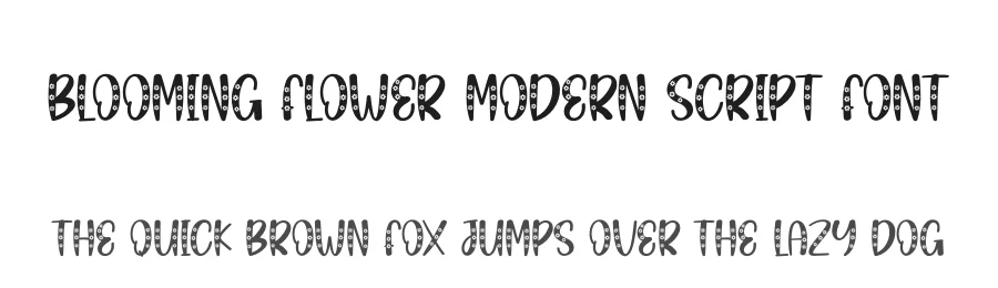 Blooming Flower Modern Script Font by creativeletter — Display Font