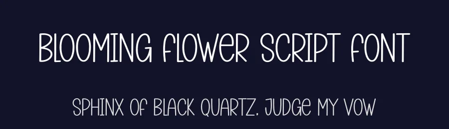 Blooming Flower Script Font by andikastudio — Display Font — thumbnail 2