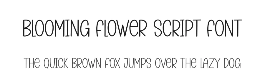 Blooming Flower Script Font by andikastudio — Display Font