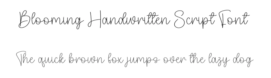 Blooming Handwritten Script Font by andikastudio — Script Handwritten Font