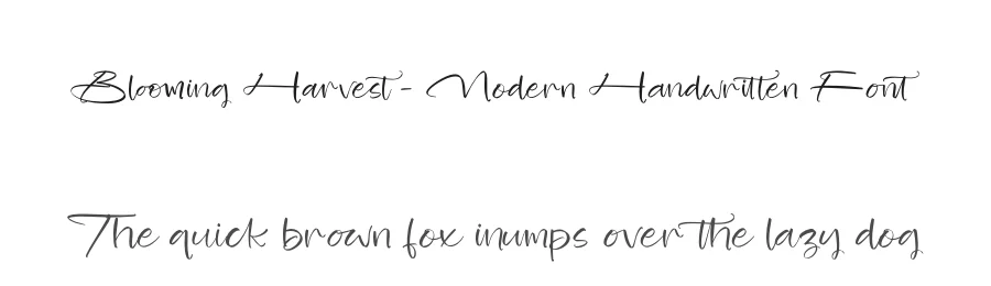 Blooming Harvest – Modern Handwritten Font by stylishtype.co — Script Handwritten Font