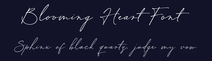 Blooming Heart Font by LunasType — Script Handwritten Font — thumbnail 2