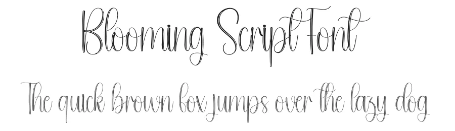 Blooming Script Font by andikastudio — Script Handwritten Font