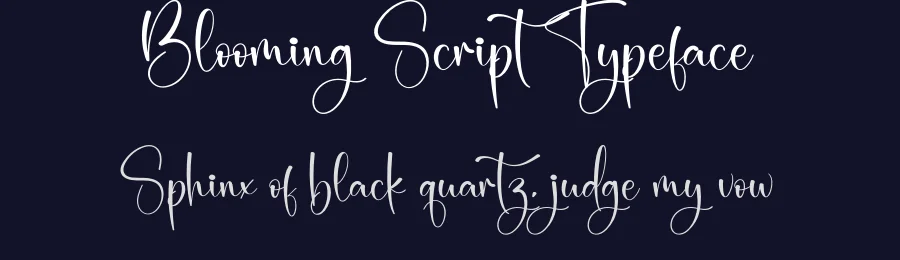 Blooming Script Typeface by creativeletter — Script Handwritten Font — thumbnail 2