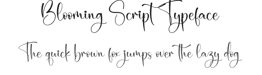 Blooming Script Typeface by creativeletter — Script Handwritten Font