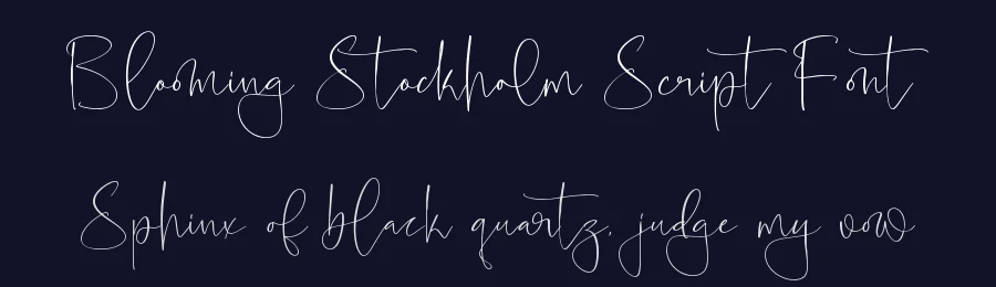 Blooming Stockholm Script Font by stylishtype.co — Script Handwritten Font — thumbnail 2
