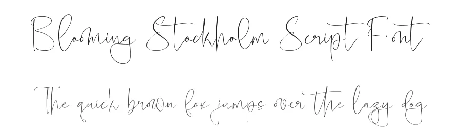 Blooming Stockholm Script Font by stylishtype.co — Script Handwritten Font