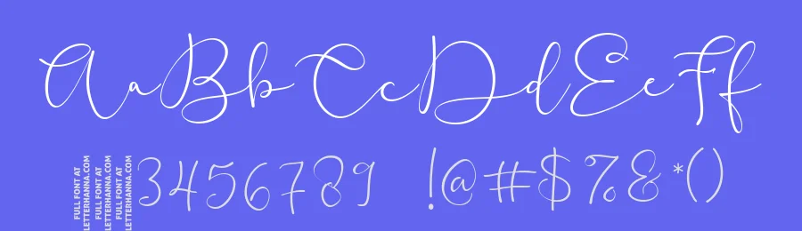 Blooming Valerian Font by letterhanna — Script Handwritten Font — thumbnail 3