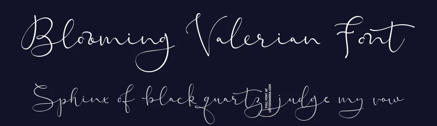 Blooming Valerian Font by letterhanna — Script Handwritten Font — thumbnail 2