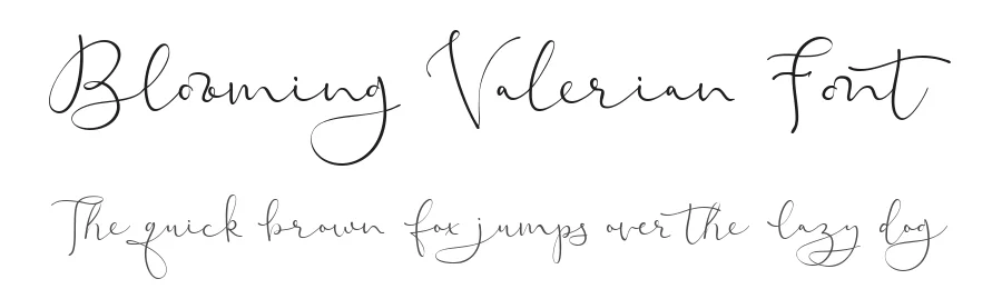 Blooming Valerian Font by letterhanna — Script Handwritten Font