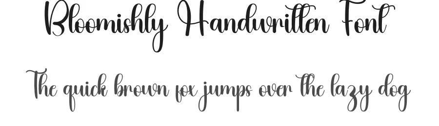 Bloomishly Handwritten Font by inermediaSTUDIO — Script Handwritten Font