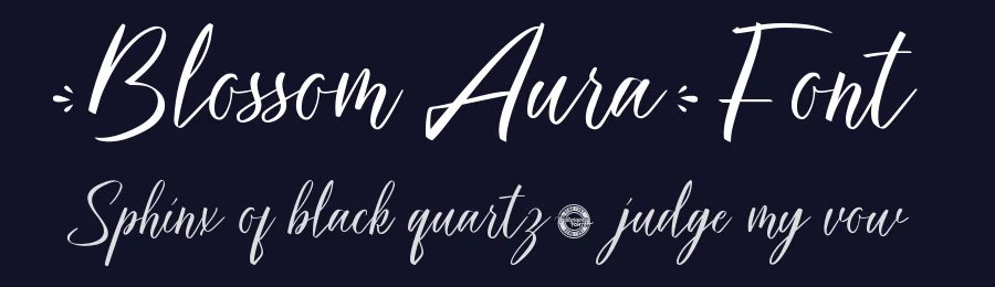 Blossom Aura Font by CalligraphyFonts.net — Script Handwritten Font — thumbnail 2