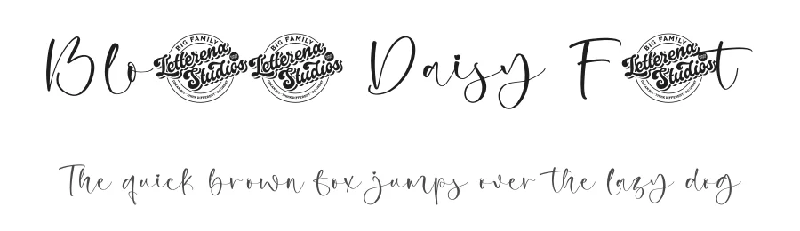 Blossom Daisy Font by letterenastudios — Script Handwritten Font