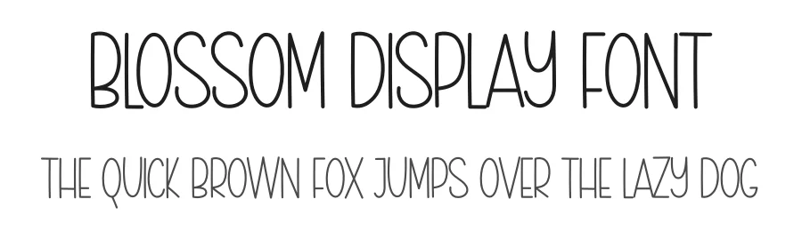 Blossom Display Font by creativeletter — Display Font