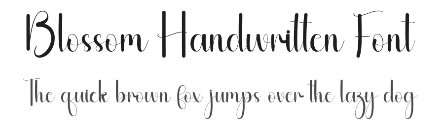 Blossom Handwritten Font by andikastudio — Script Handwritten Font