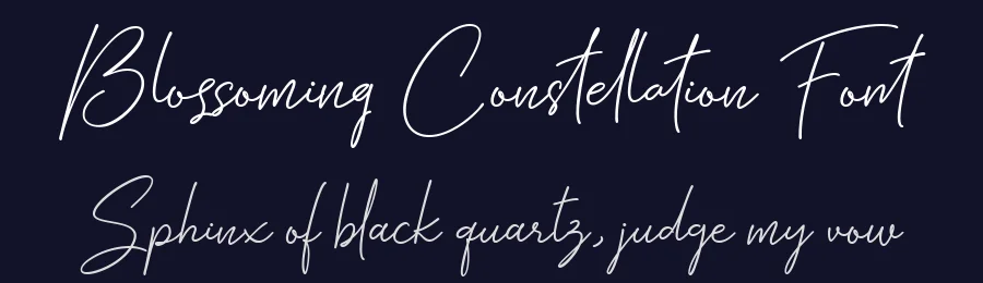 Blossoming Constellation Font by Letterhanna Studio — Script Handwritten Font — thumbnail 2
