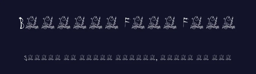 Blotchy Free Font by Letterlays — Display Font — thumbnail 2