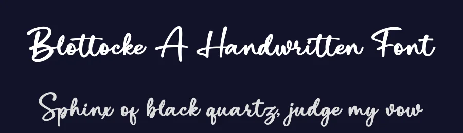 Blottocke A Handwritten Font by Basnistudio — Script Handwritten Font — thumbnail 2