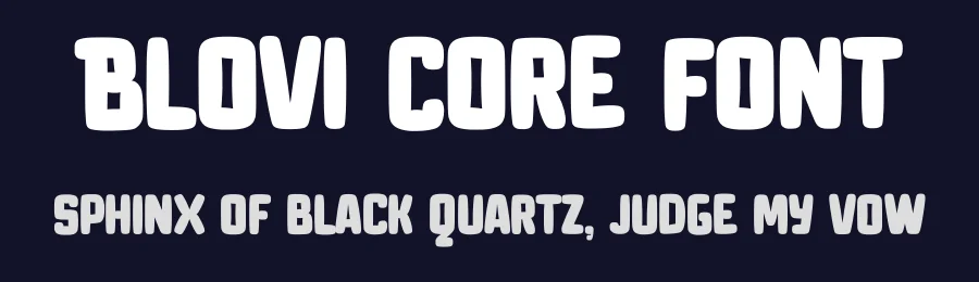 Blovi Core Font by Lettermine — Sans Serif Font — thumbnail 2