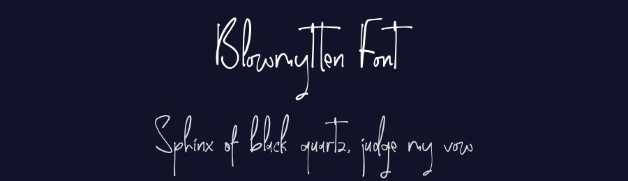 Blowmytten Font by letterfabric — Script Handwritten Font — thumbnail 2