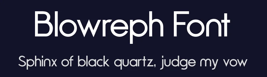Blowreph Font by zamjumps-studio — Sans Serif Font — thumbnail 2