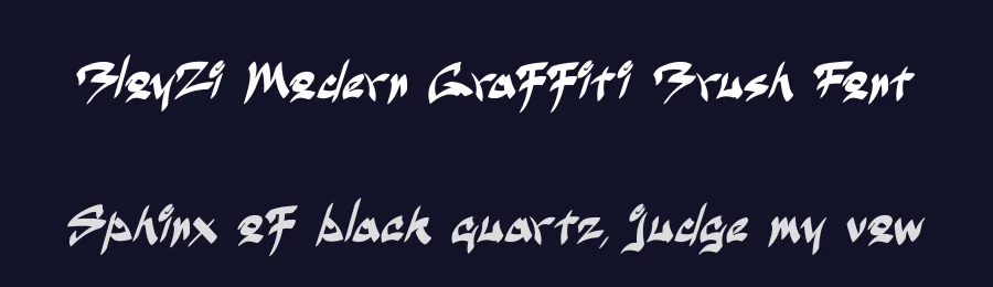 BloyZi Modern Graffiti Brush Font by ArtiXLabs — Script Handwritten Font — thumbnail 2
